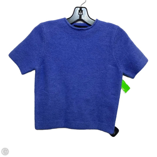 Sweater Short Sleeve By Zara In Blue, Size: S