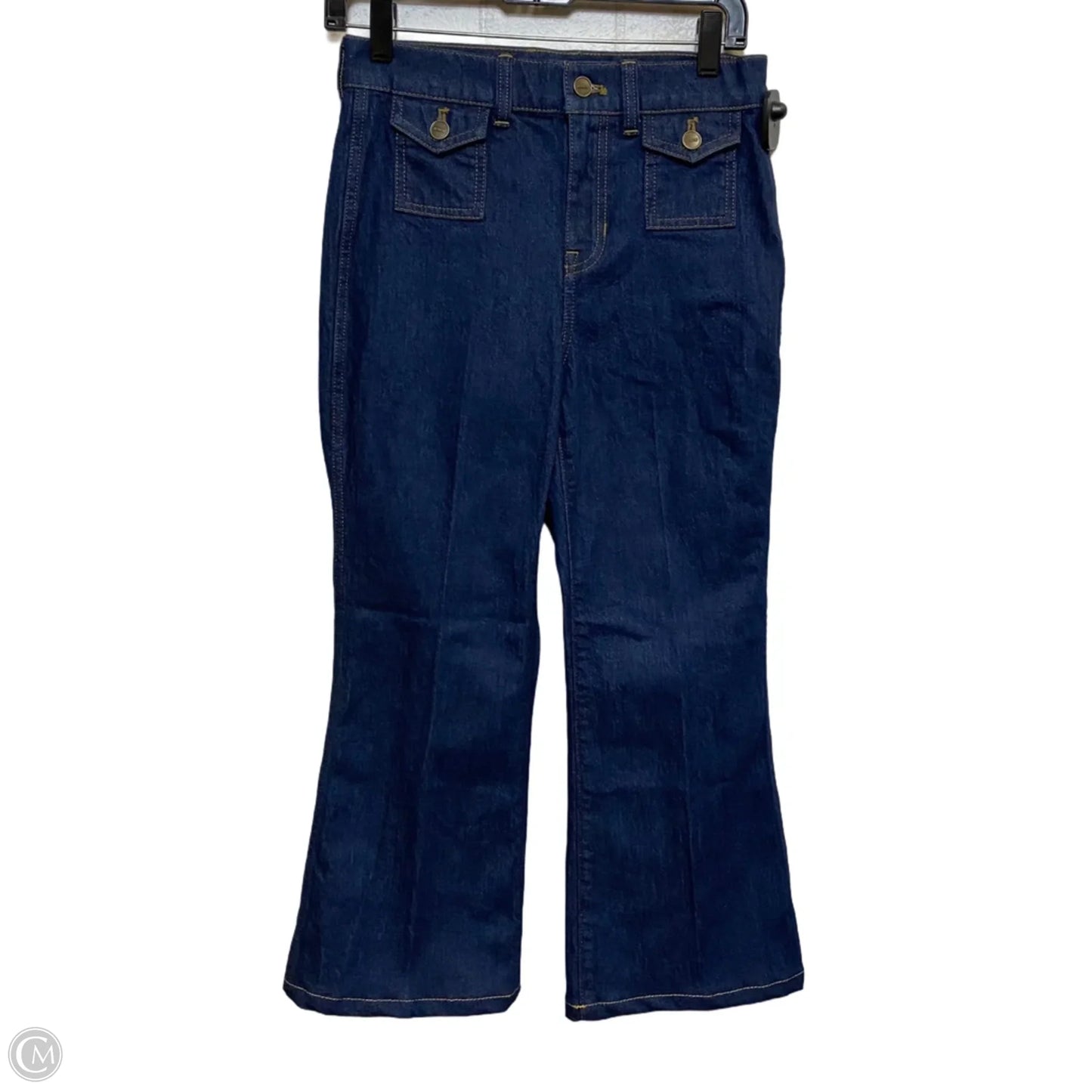 Jeans Flared By J. Crew In Blue Denim, Size: 2p