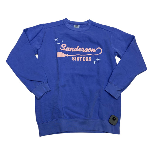 Sweatshirt Crewneck By Comfort Colors In Blue, Size: S