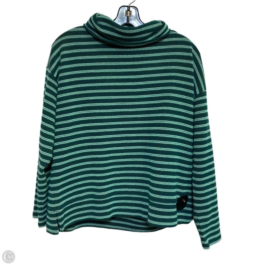 Top Long Sleeve By Talbots In Green, Size: L