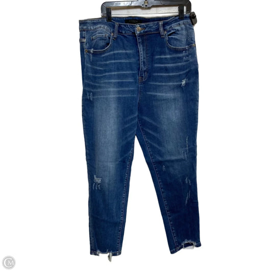 Jeans Skinny By Risen In Blue Denim, Size: 2x