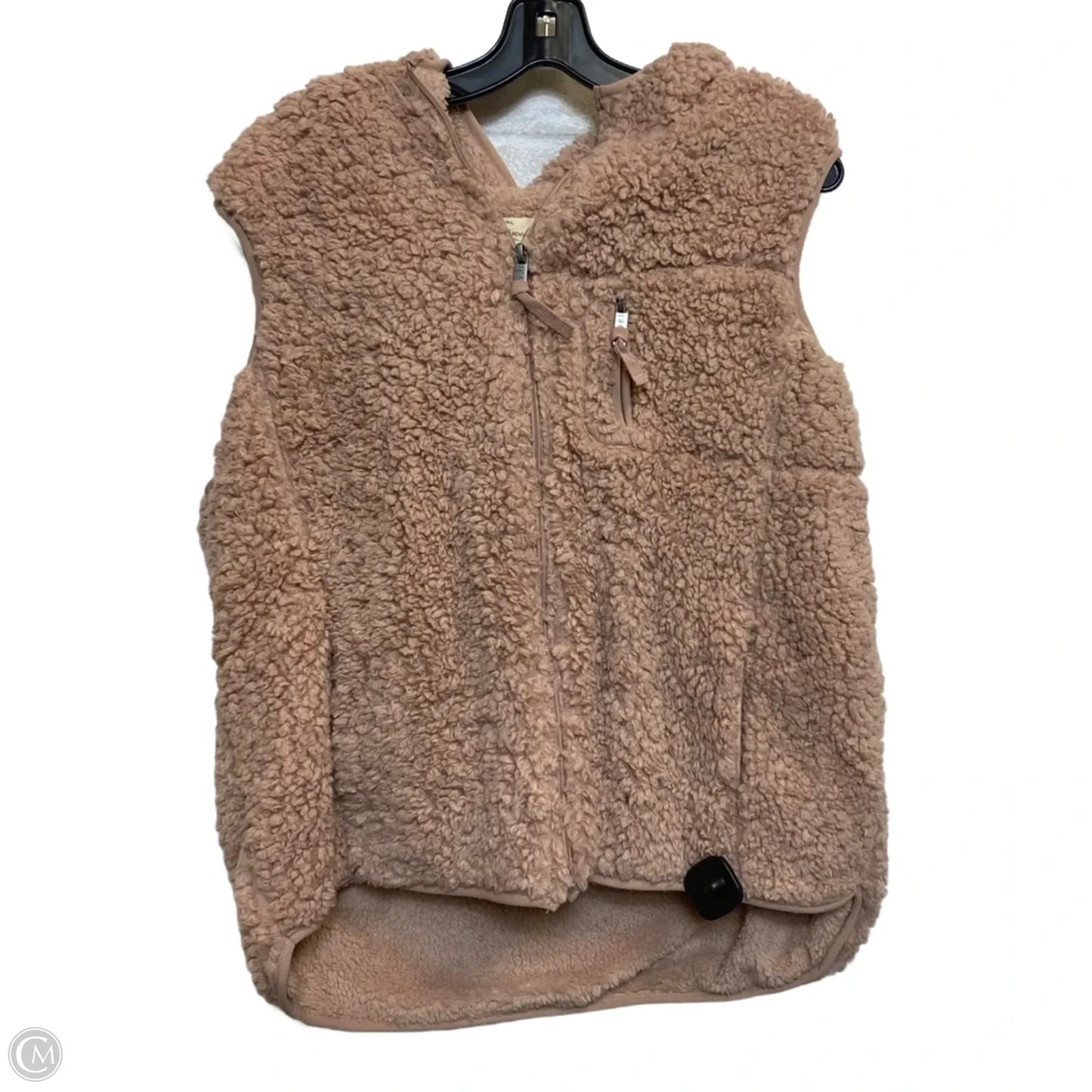 Vest Faux Fur & Sherpa By Weatherproof In Pink, Size: Xxl
