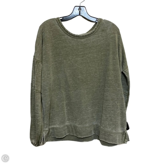 Top Long Sleeve By Wonderly In Green, Size: L