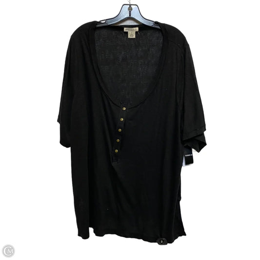 Top Short Sleeve By Torrid In Black, Size: 4x
