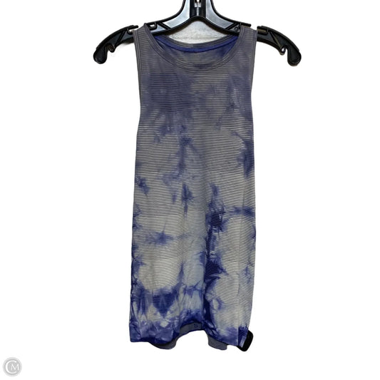 Athletic Tank Top By Lululemon In Blue & Grey, Size: M