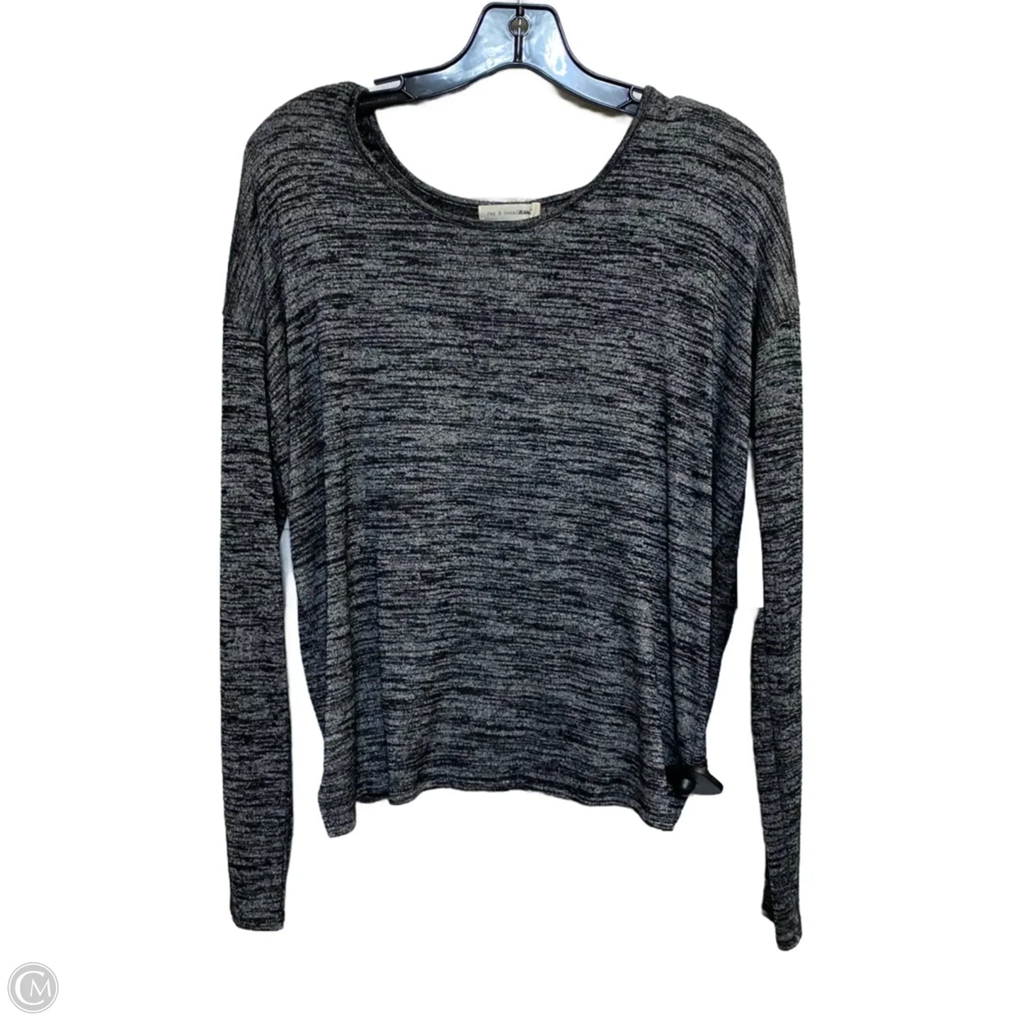 Top Long Sleeve Designer By Rag And Bone In Grey, Size: S