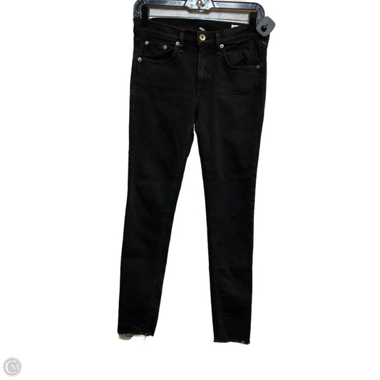 Jeans Designer By Rag And Bone In Black Denim, Size: 4