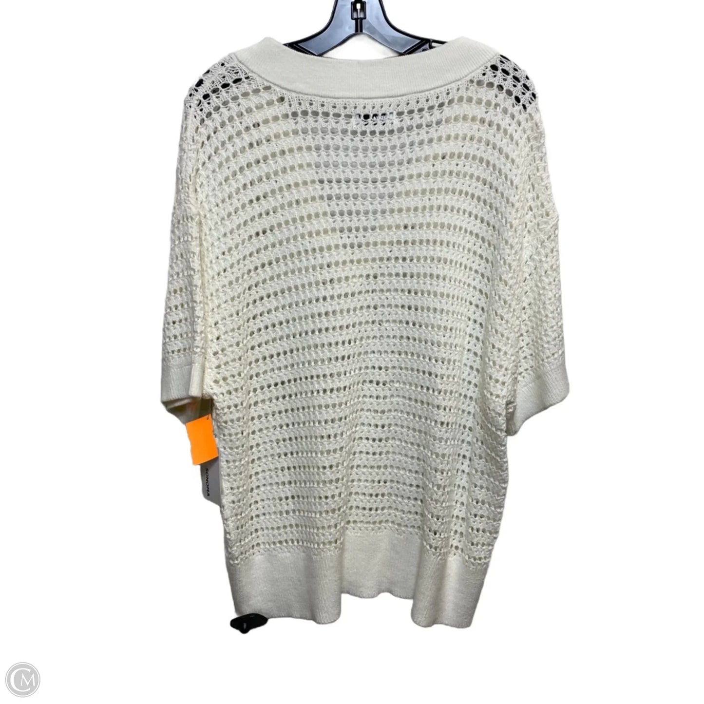 Top Short Sleeve By Sonoma In White, Size: Xl