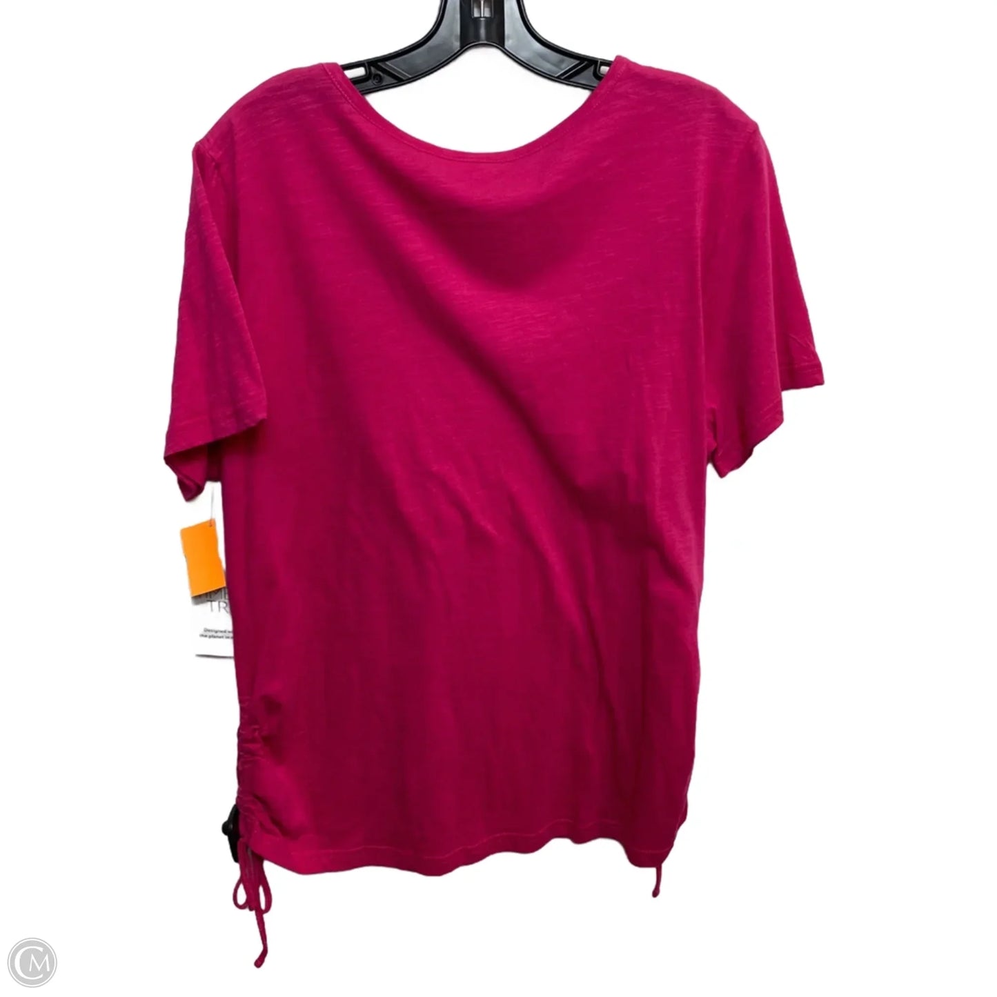 Top Short Sleeve Basic By Time And Tru In Pink, Size: Xl