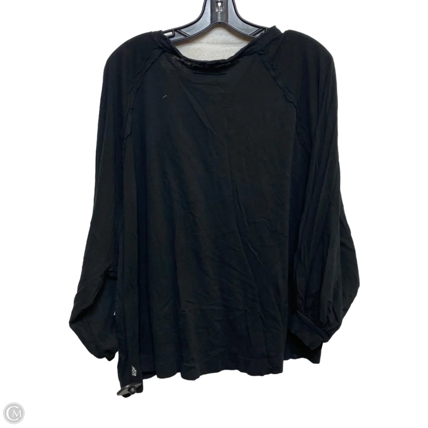 Top 3/4 Sleeve By Free People In Black, Size: M