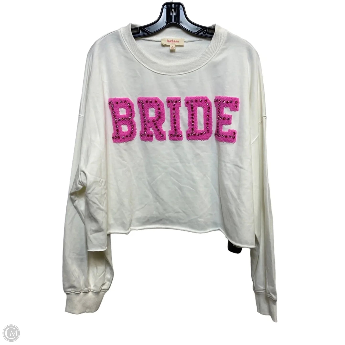 Lounge Set Pants By Peach Love Cream California In White, Size: L