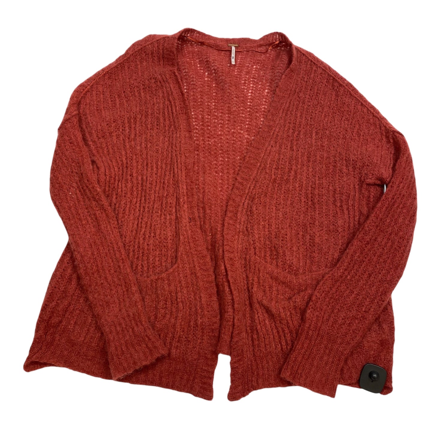 Sweater Cardigan By Free People In Red, Size: Xs