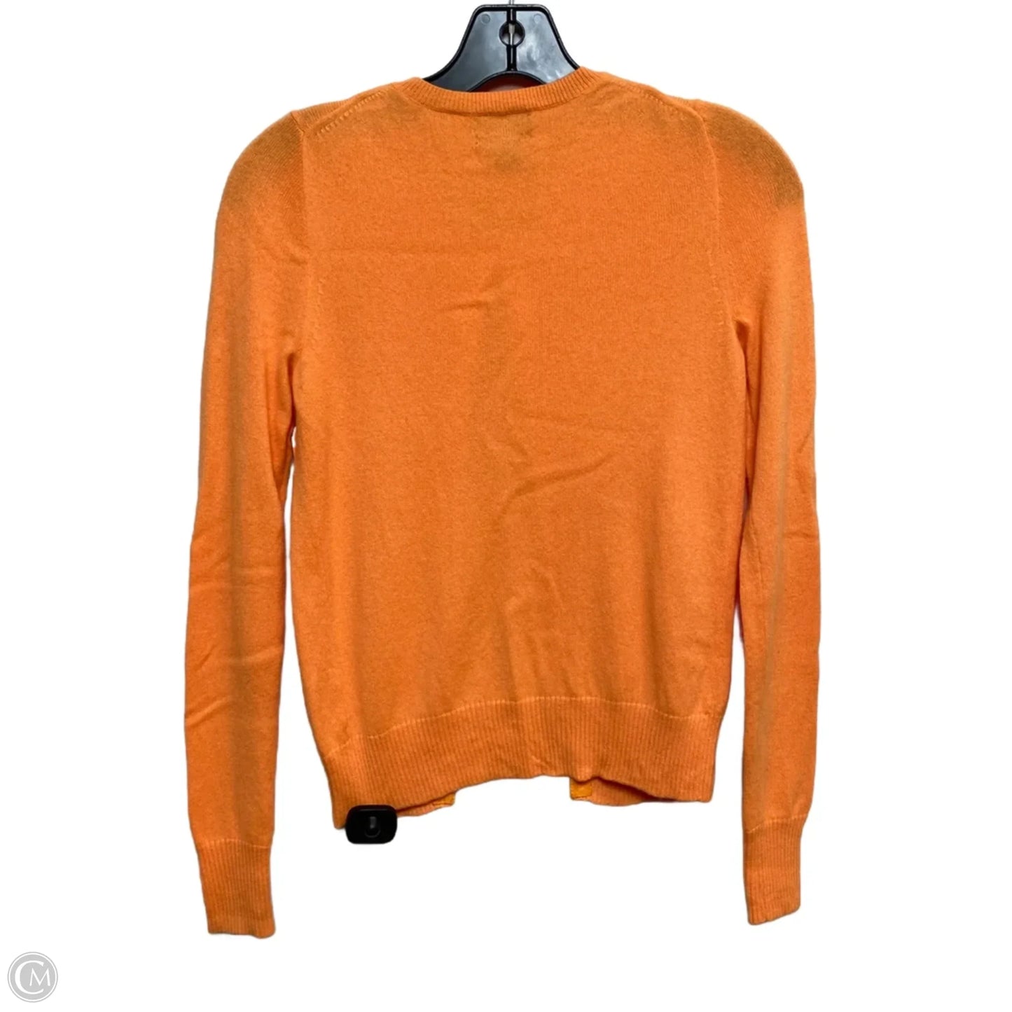 Sweater Cardigan Cashmere By J. Crew In Orange, Size: Xs