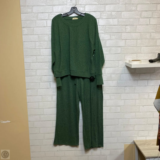 Pants Set 2pc By Pink Rose In Green, Size: Xl