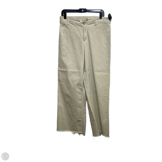 Jeans Wide Leg By Oat In Cream Denim, Size: 10