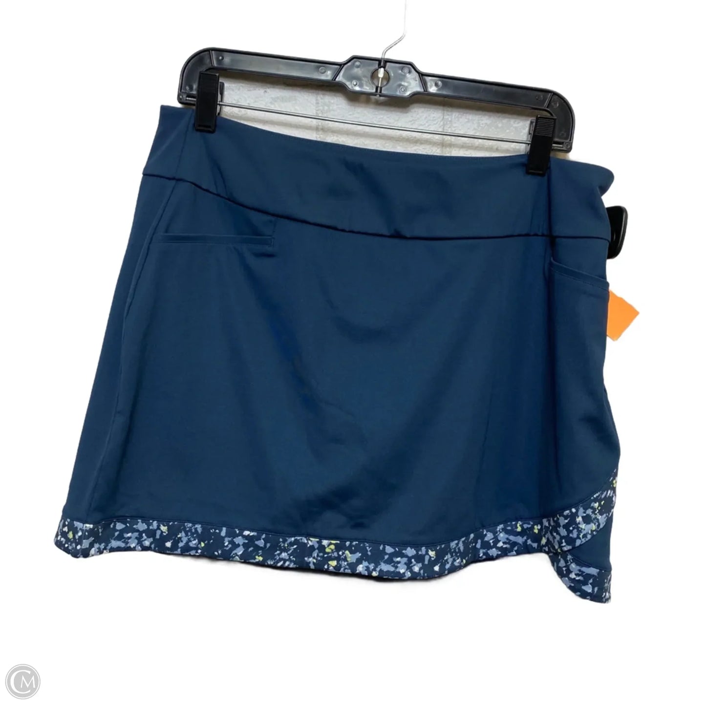 Athletic Skort By Adidas In Blue, Size: L