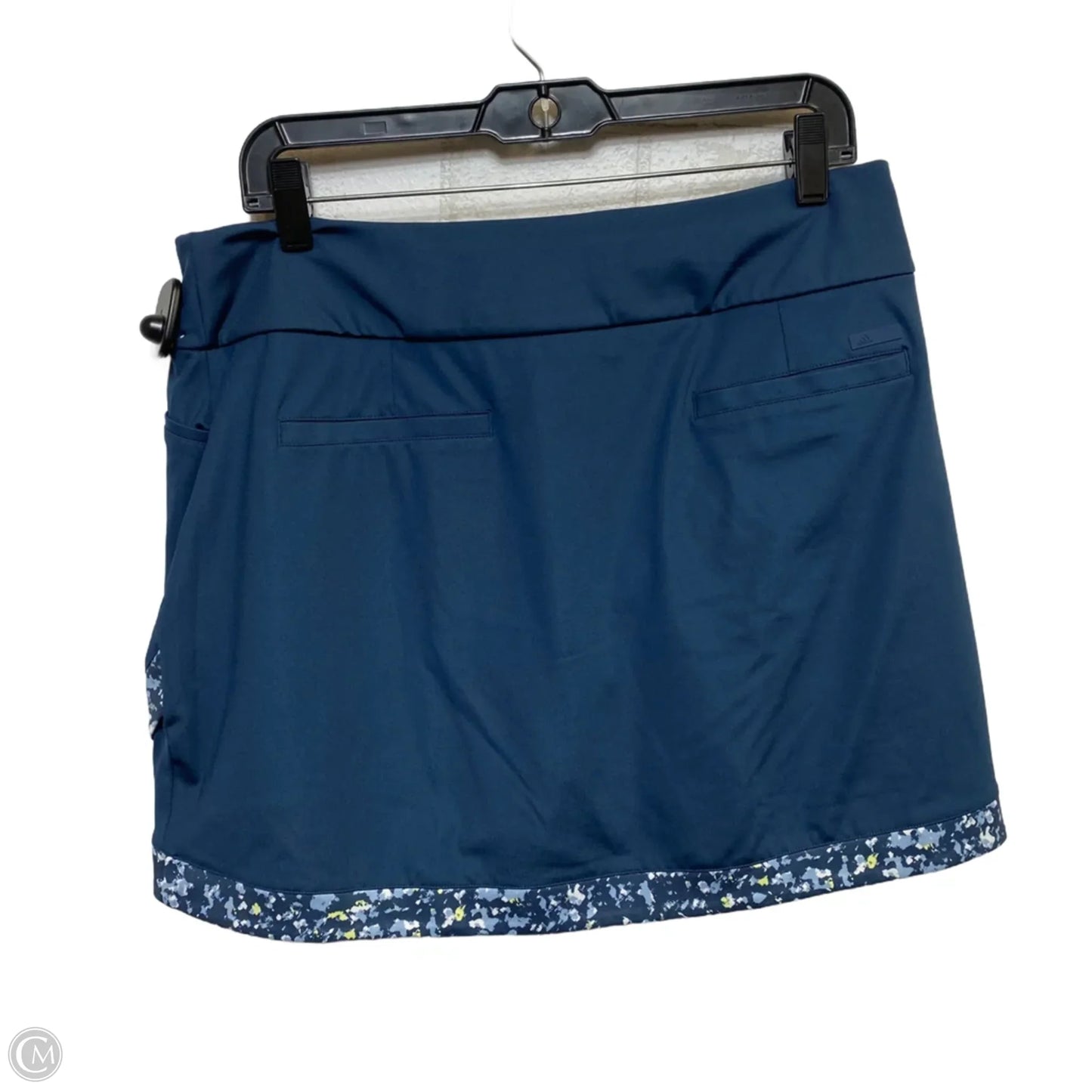 Athletic Skort By Adidas In Blue, Size: L