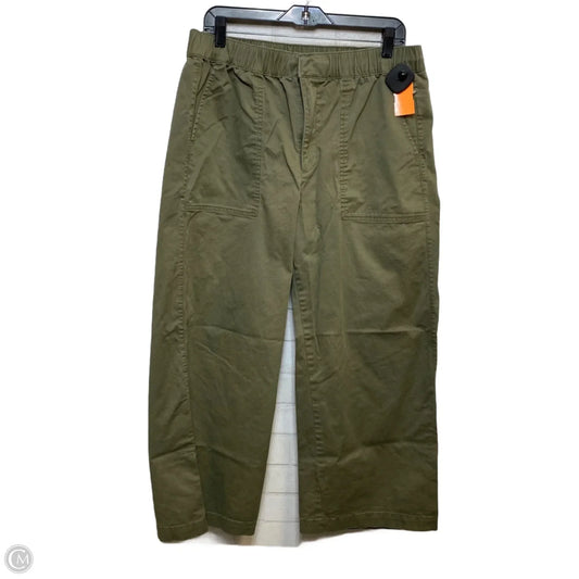 Pants Wide Leg By Gap In Green, Size: L