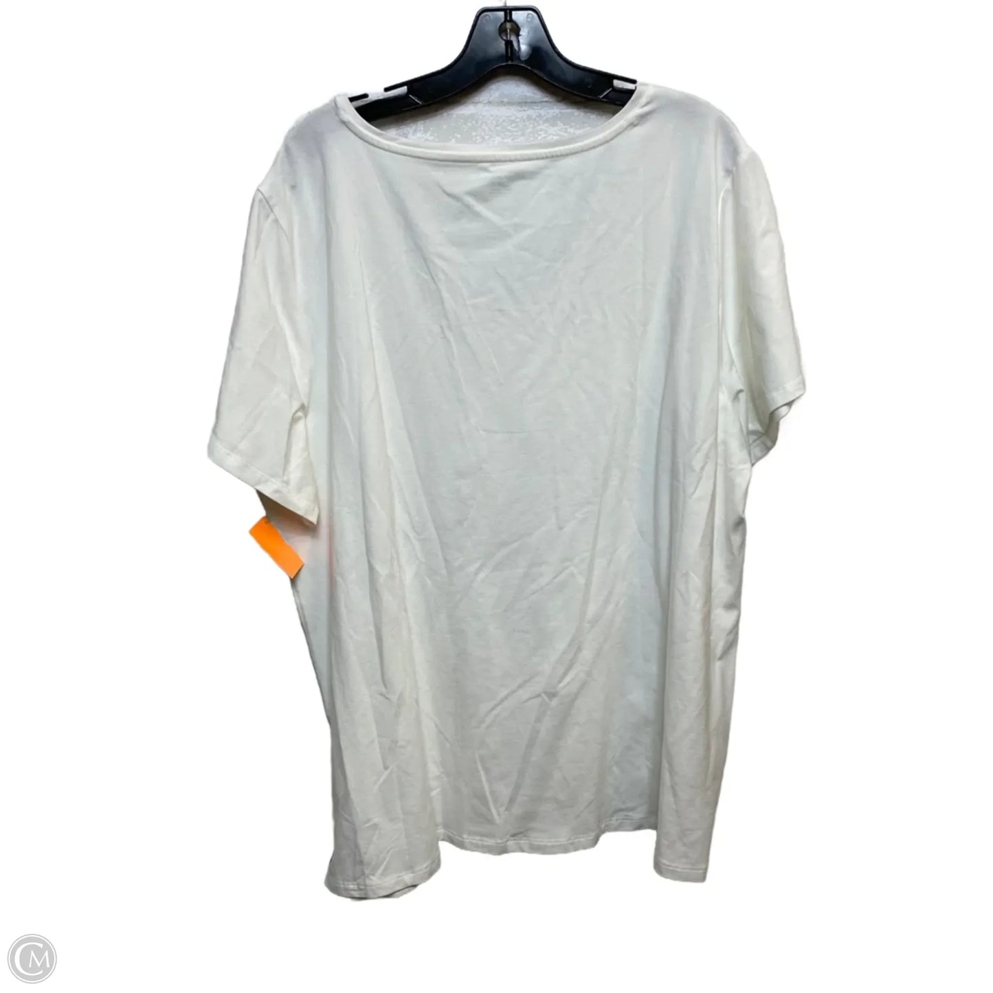 Top Short Sleeve Basic By Amazon Essentials In White, Size: 3x