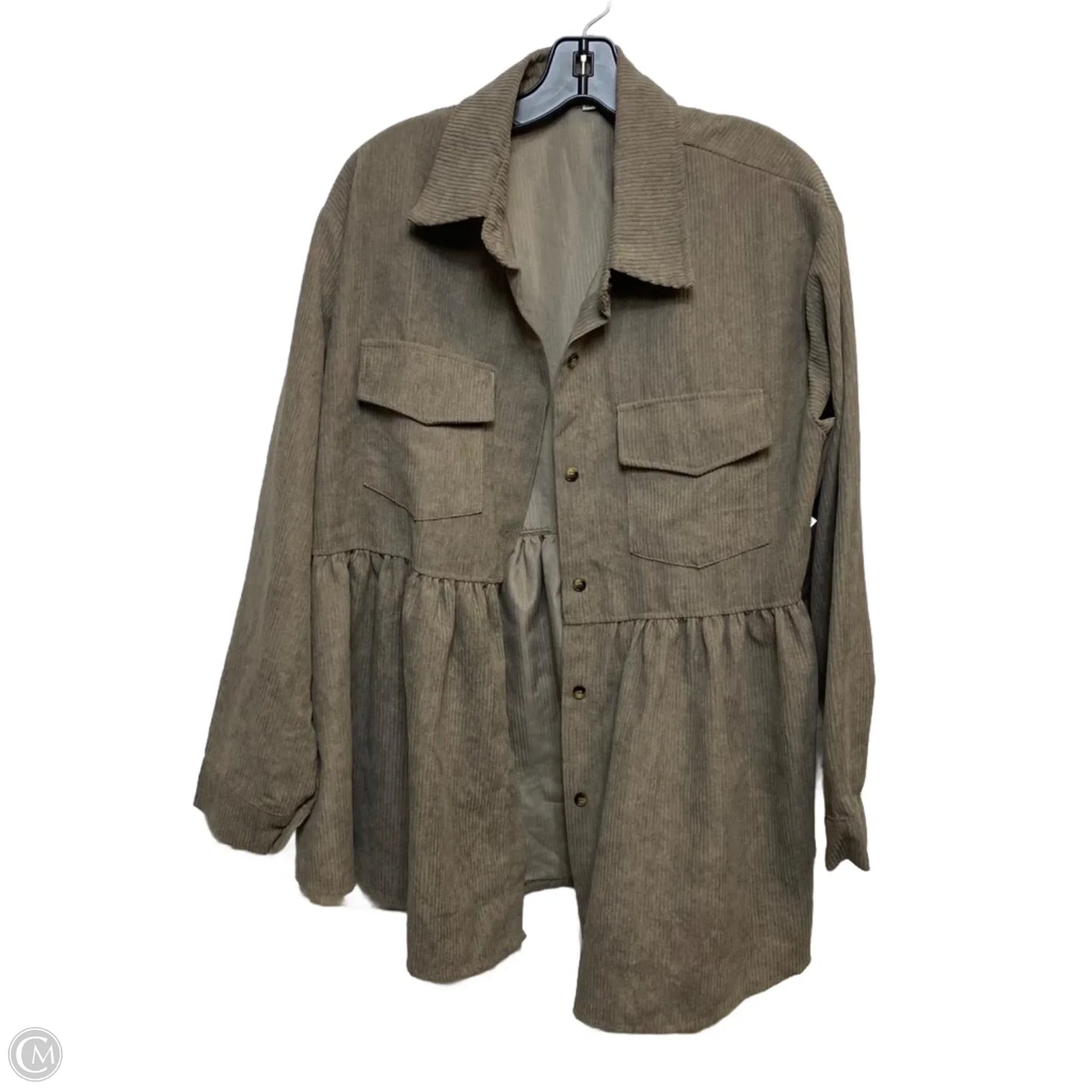 Top Long Sleeve By Cmf In Brown, Size: Xl