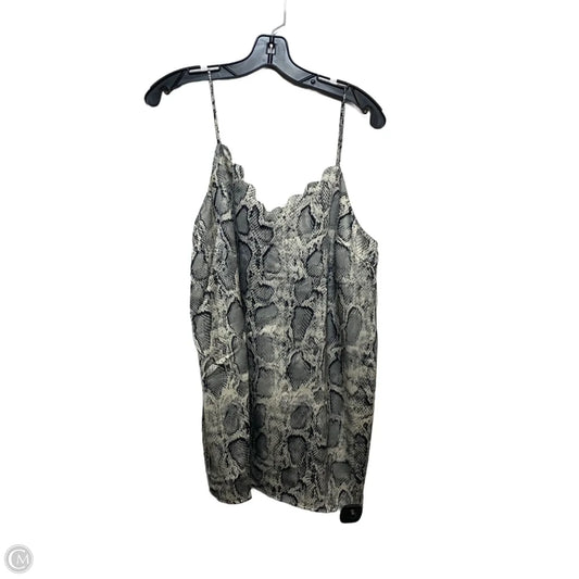 Top Sleeveless By Jodifl In Snakeskin Print, Size: L