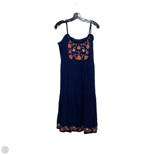 Dress Casual Midi By Andree By Unit In Blue, Size: L