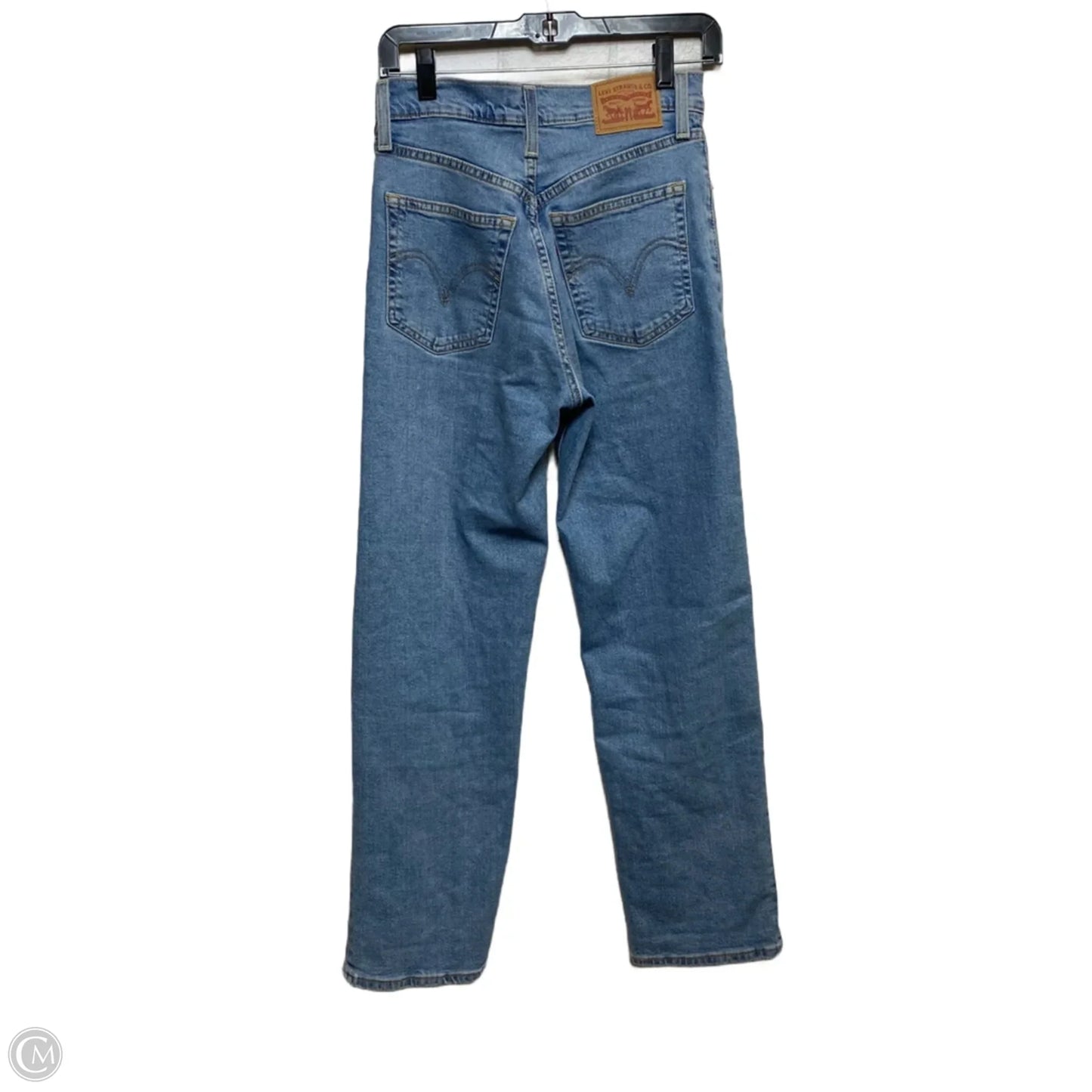 Jeans Straight By Levis In Blue Denim, Size: 2