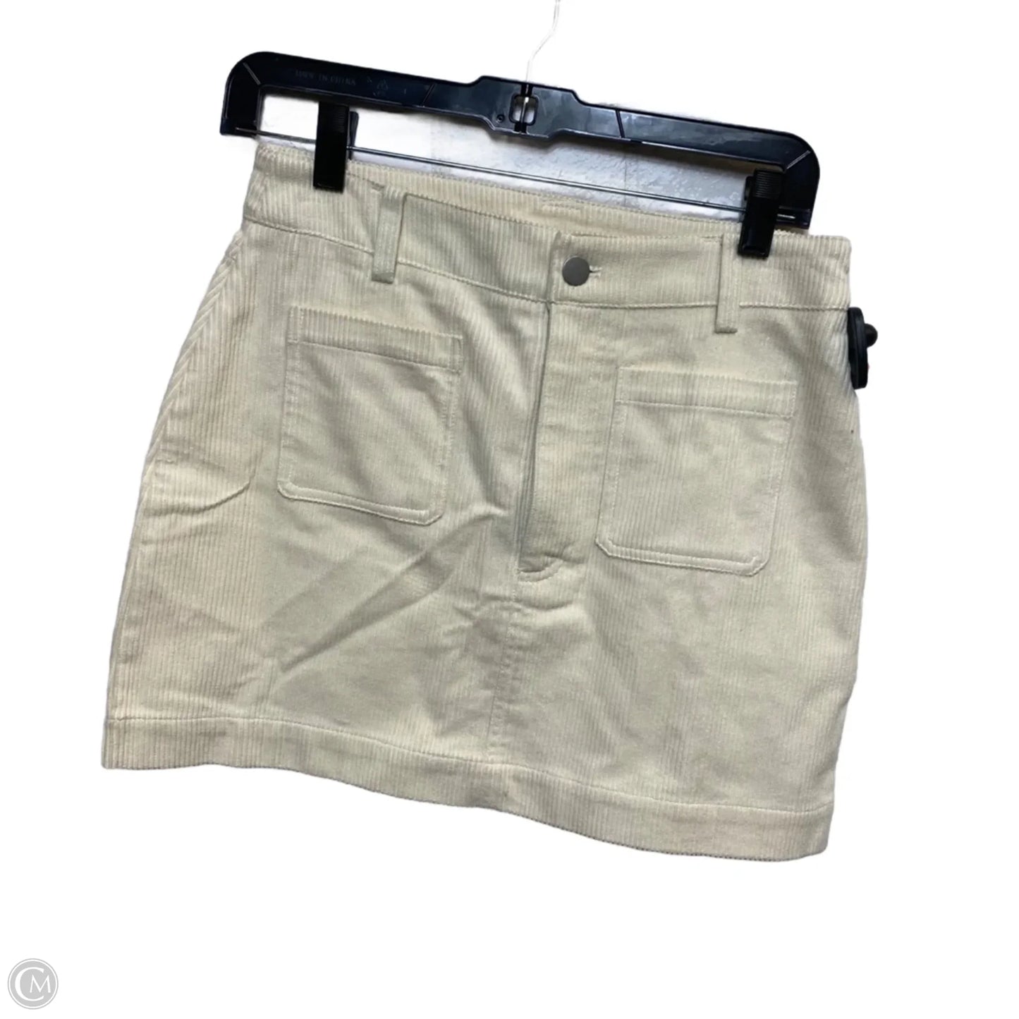 Skirt Mini & Short By Double Zero In Cream, Size: S