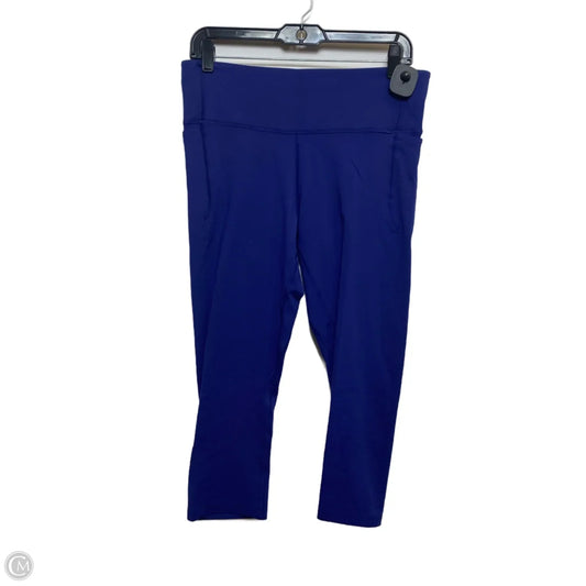 Athletic Leggings By Under Armour In Blue, Size: L