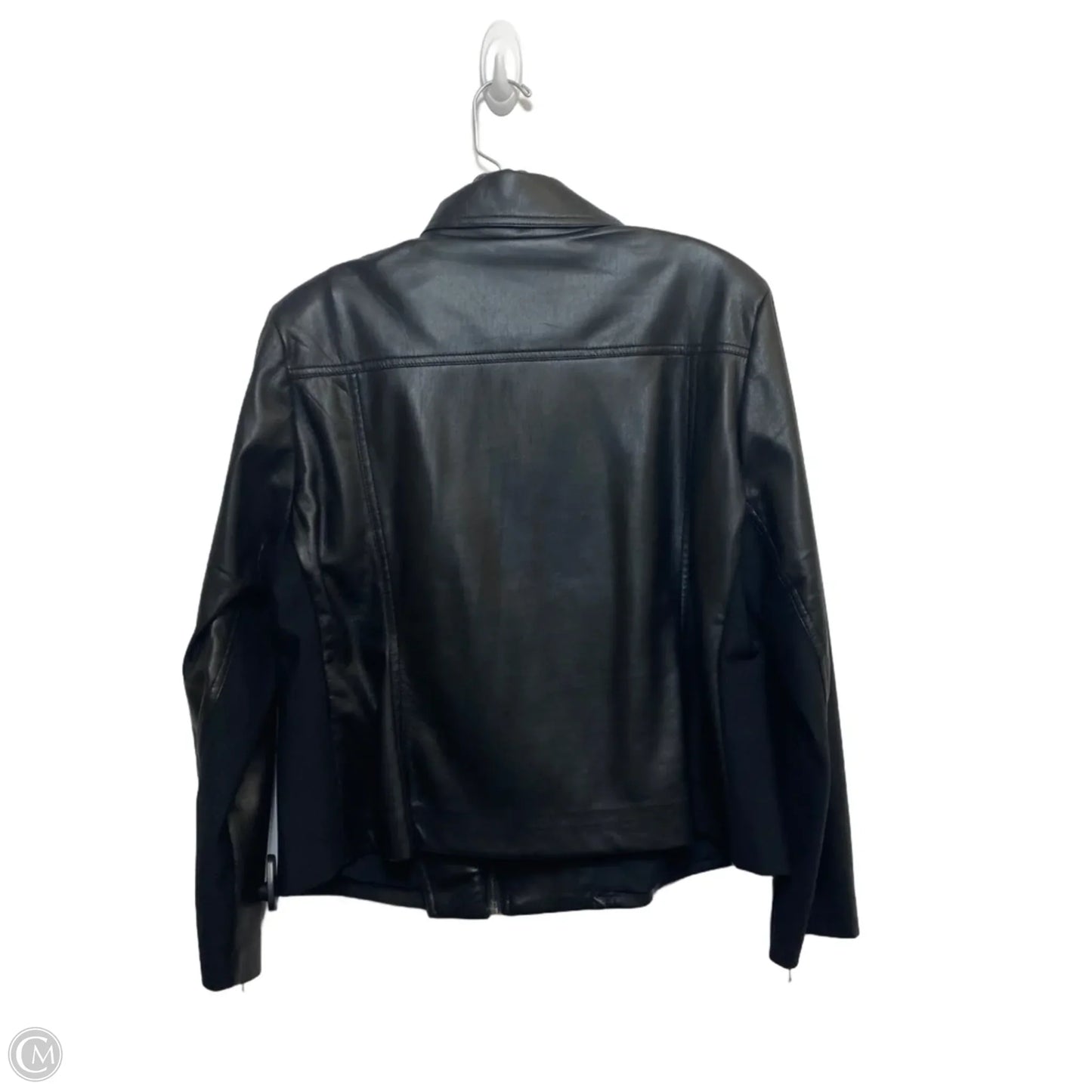 Jacket Moto By Chicos In Black, Size: Lp