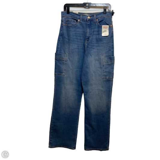 Jeans Straight By Levis In Blue Denim, Size: 8