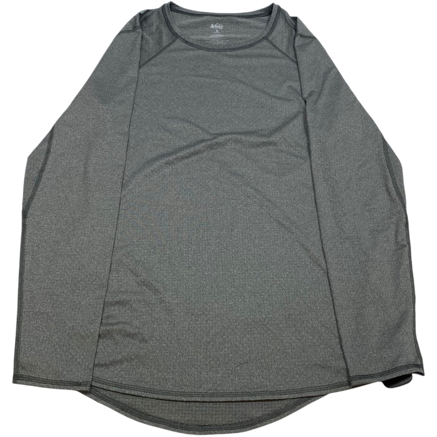 Athletic Top Long Sleeve Crewneck By Rei In Grey, Size: M