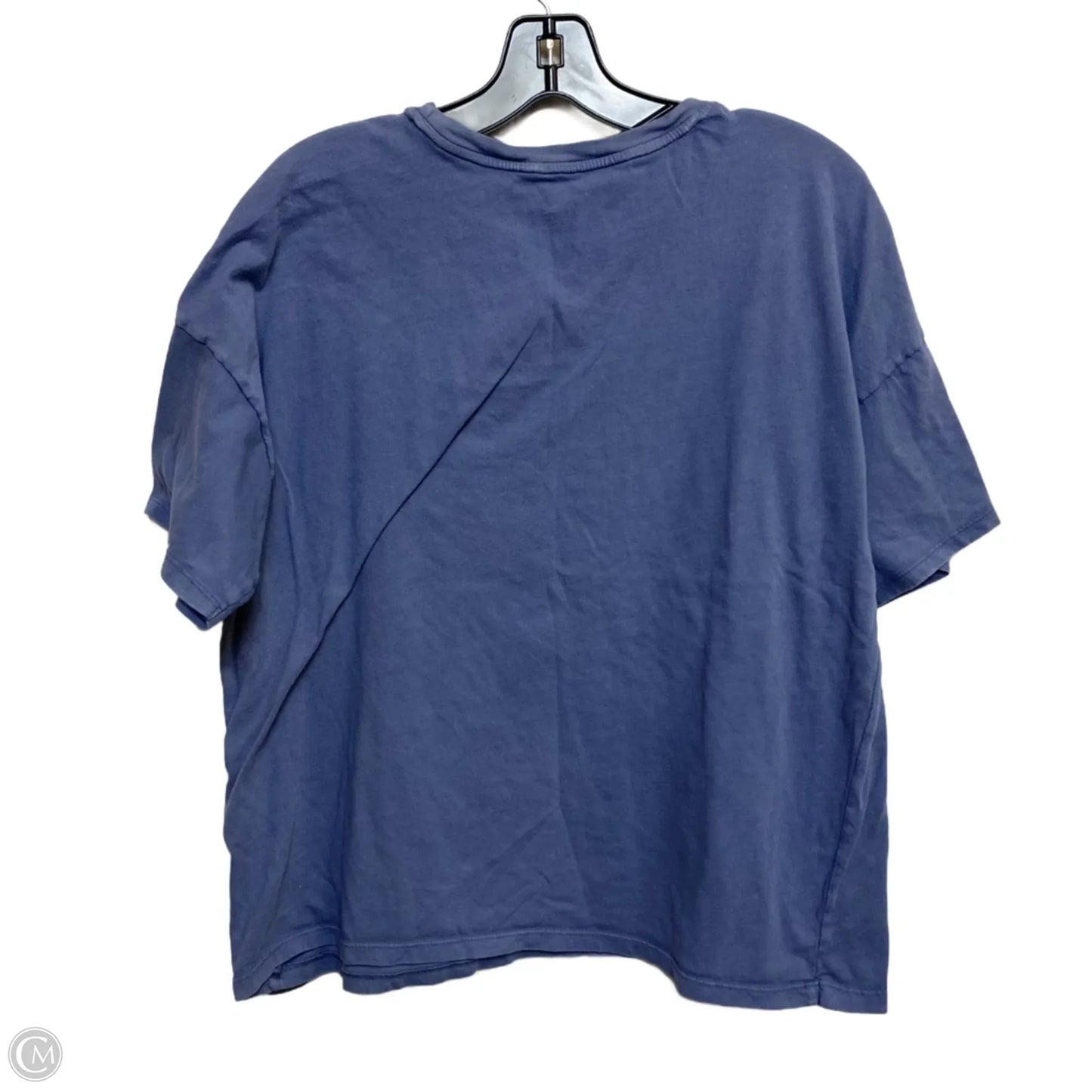 Top Short Sleeve Basic By American Eagle In Blue, Size: L