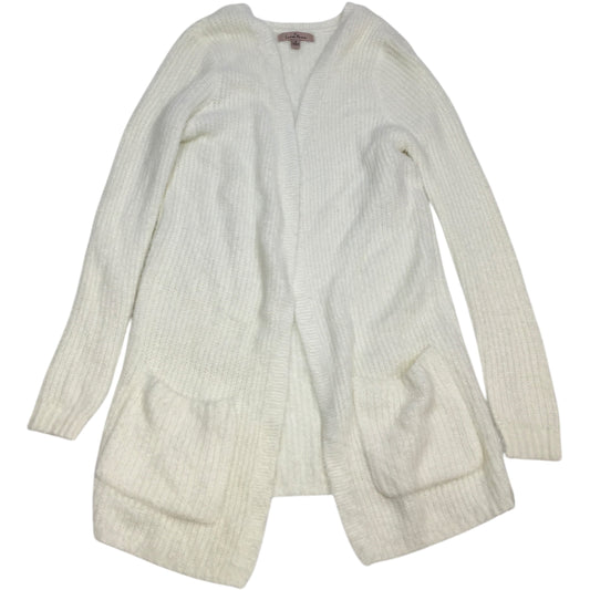 Sweater Cardigan By Love Tree In Cream, Size: S