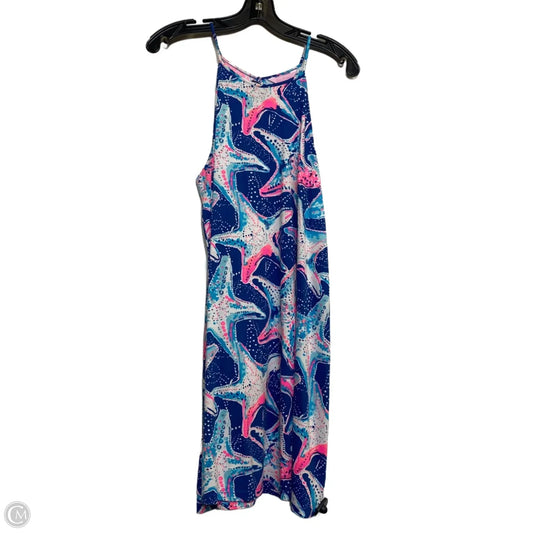 Dress Designer By Lilly Pulitzer In Blue & Pink, Size: M