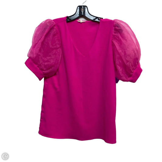 Top Short Sleeve By Jodifl In Pink, Size: S