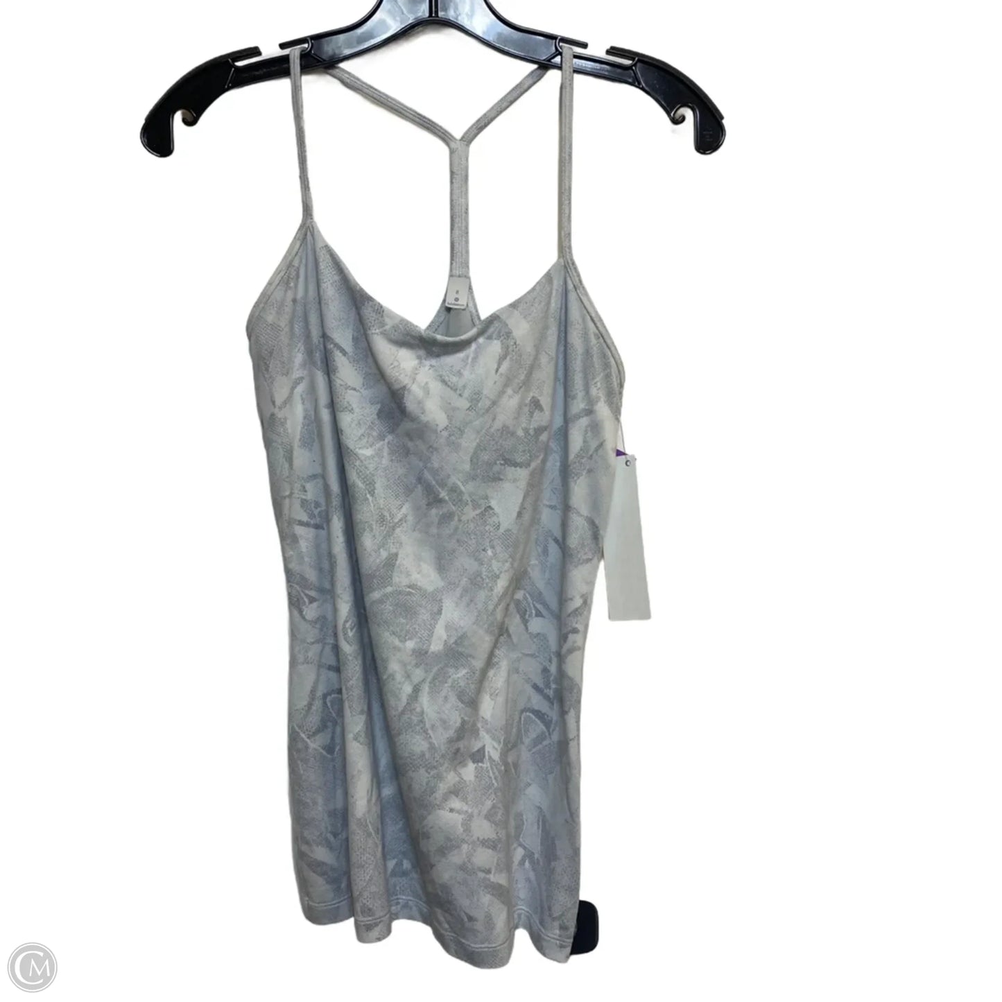 Athletic Tank Top Designer By Lululemon In Grey, Size: M