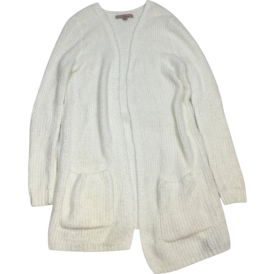 Sweater Cardigan By Love Tree In Cream, Size: S