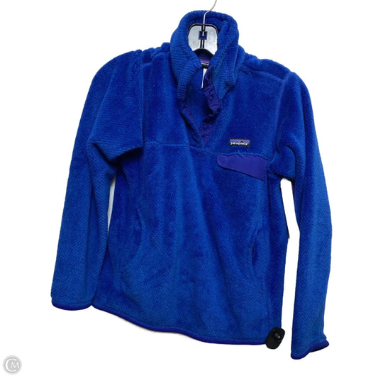 Jacket Fleece By Patagonia In Blue, Size: S