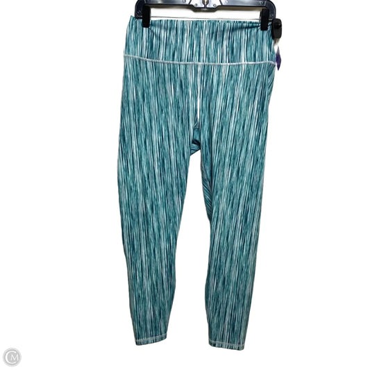 Athletic Leggings By Fabletics In Teal, Size: L
