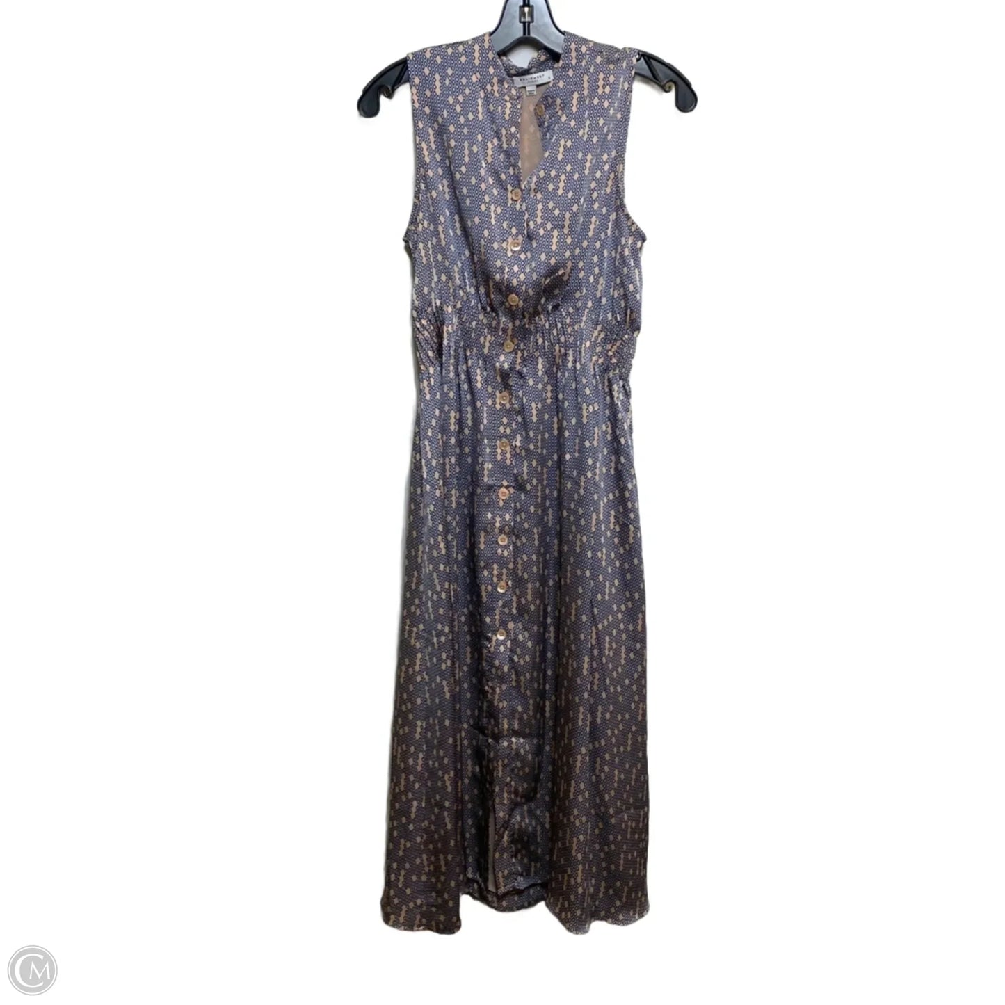 Dress Casual Midi By Equipment In Blue & Pink, Size: Xs
