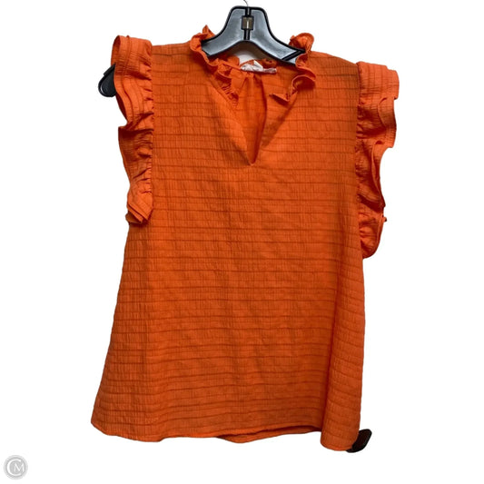 Top Sleeveless By Thml In Orange, Size: M