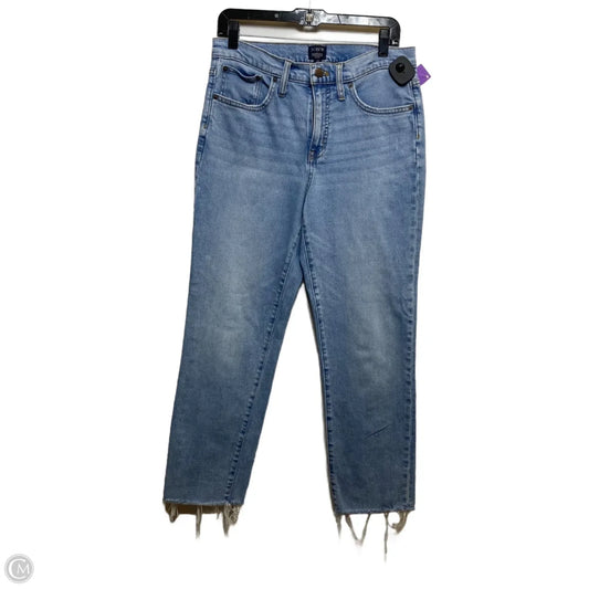 Jeans Straight By J. Crew In Blue Denim, Size: 8