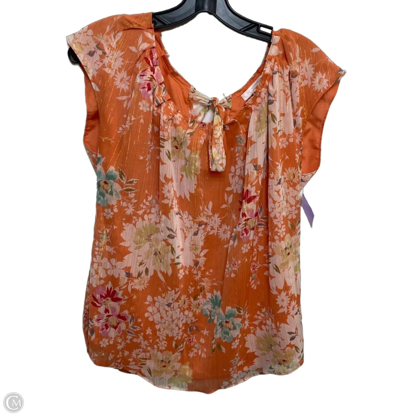 Top Sleeveless By Lc Lauren Conrad In Orange, Size: S