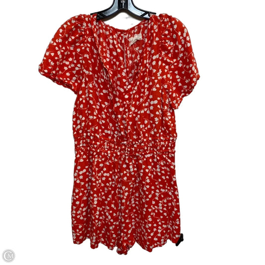 Romper By Anthropologie In Red, Size: M