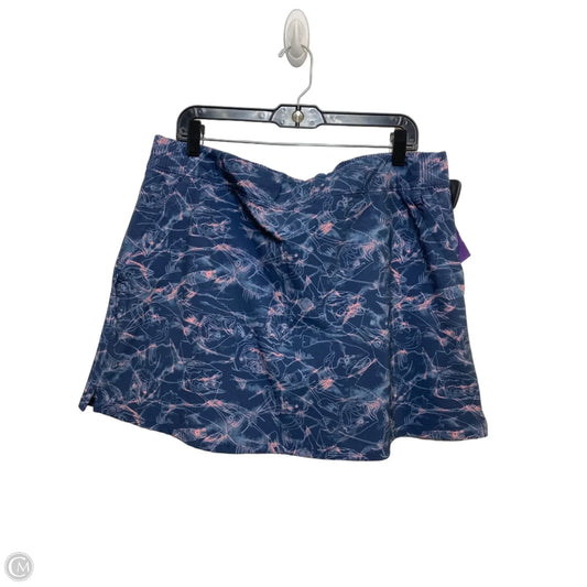 Athletic Skort By Columbia In Blue, Size: Xl