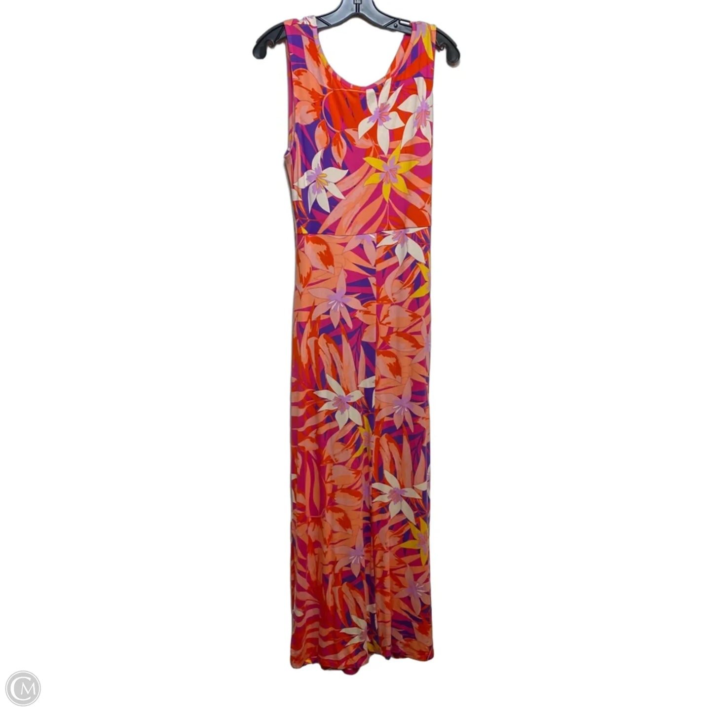 Dress Casual Maxi By Iman Hsn In Orange & Purple, Size: L