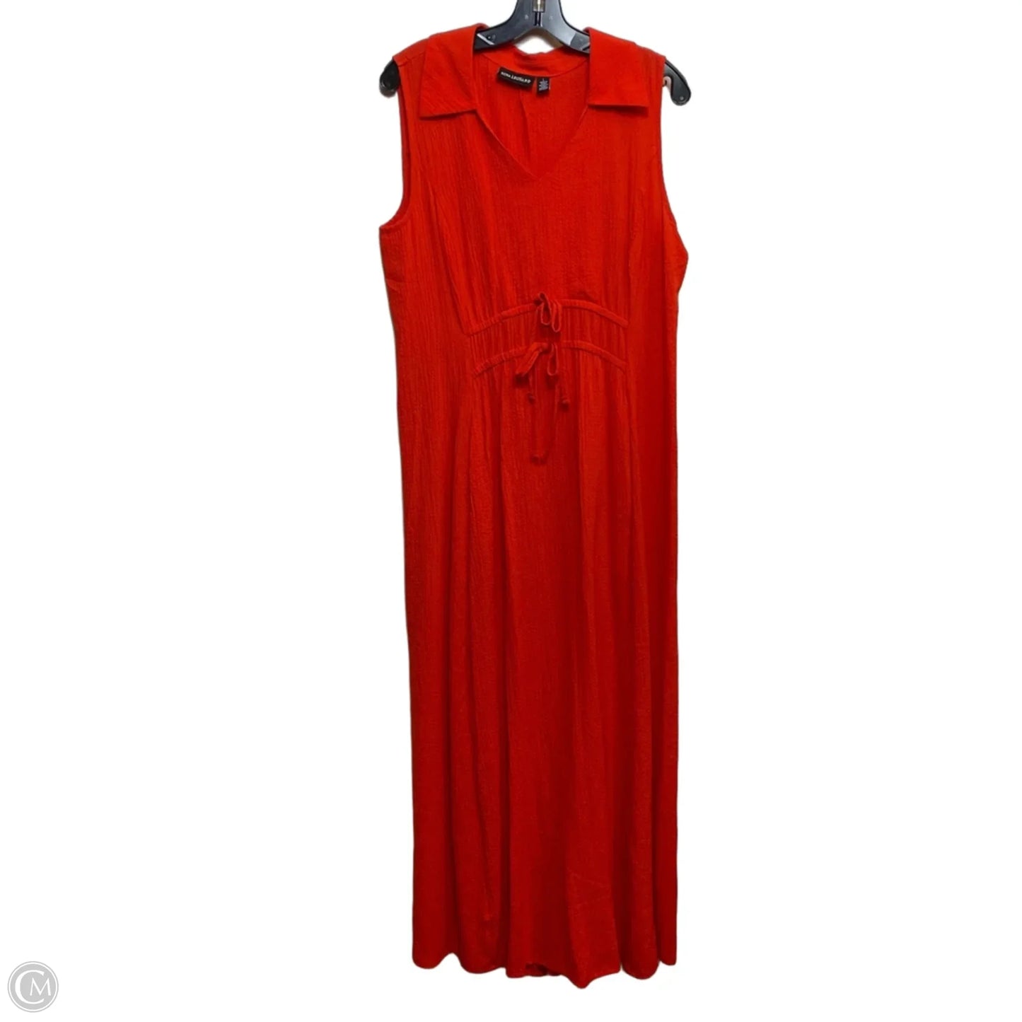 Dress Casual Maxi By Nina Leonard In Red, Size: L