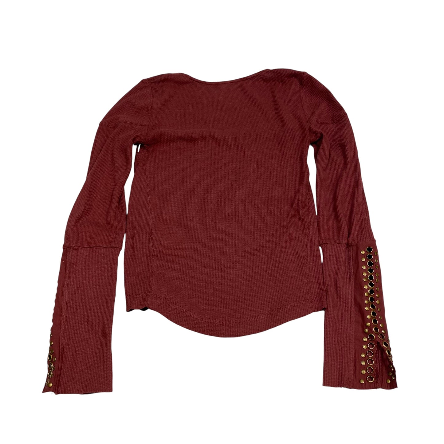 Top Long Sleeve By Free People In Red, Size: S