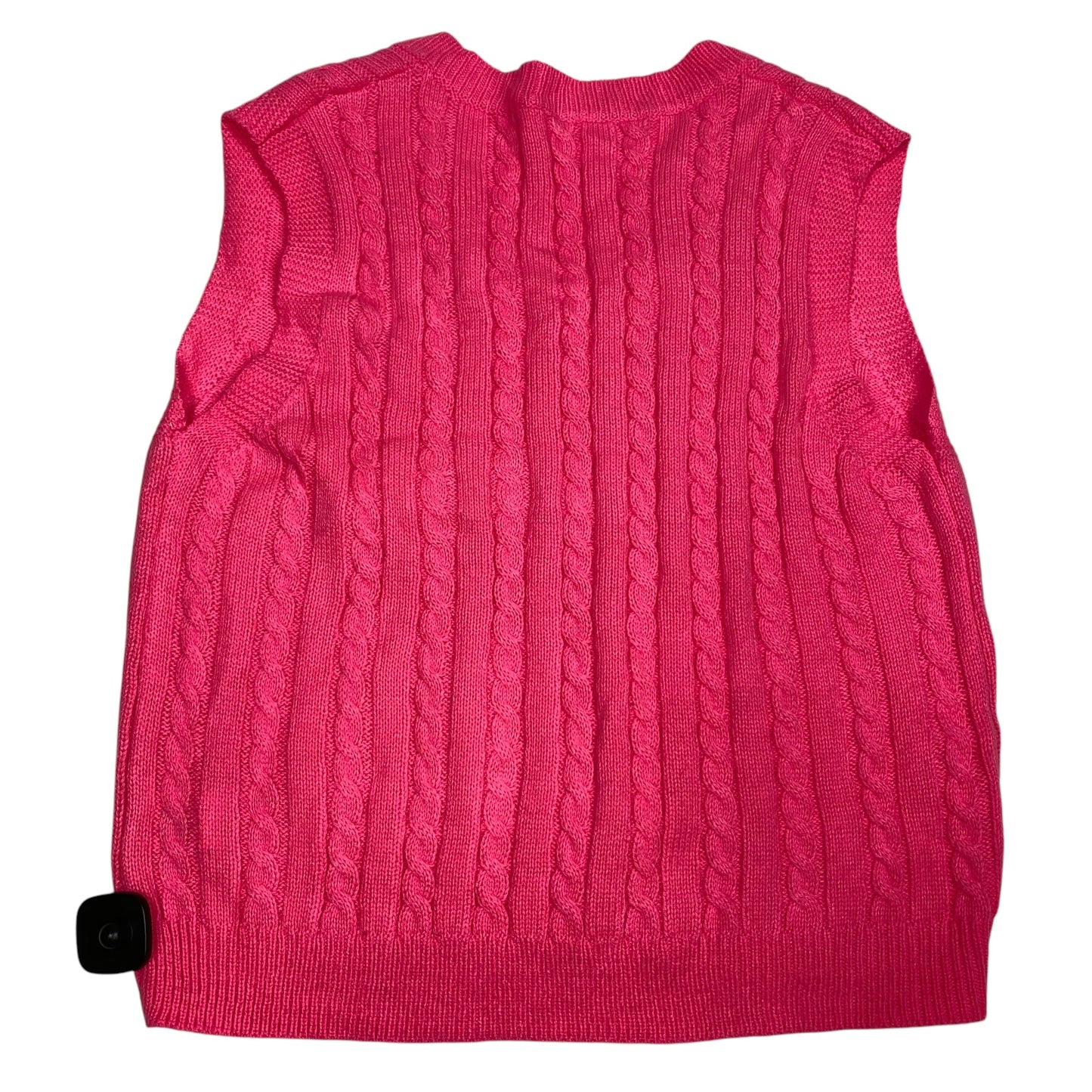 Vest Sweater By Shein In Pink, Size: L